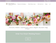 Tablet Screenshot of dream-flowers.com